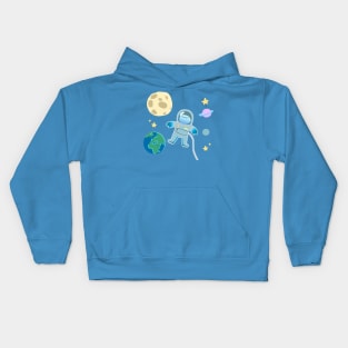 spaceman in space Kids Hoodie